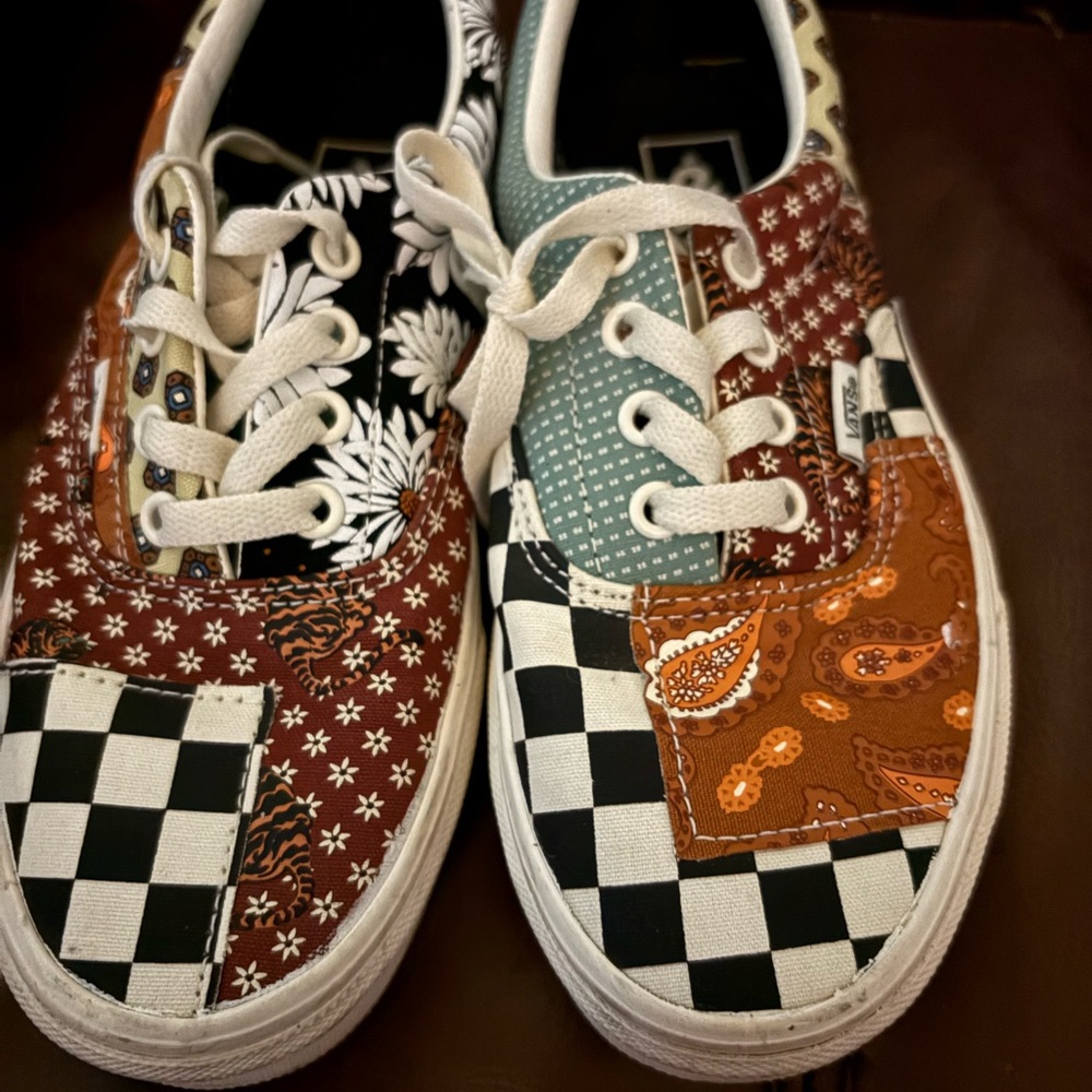 Vans Black and White Checkerboard Sneakers